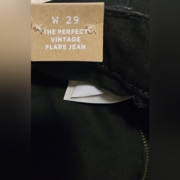 MADEWELL High-rise Black Perfect Vintage Flare Leg Jean Zipper Fly Sz. 29x32 NWT - Picture 9 of 10